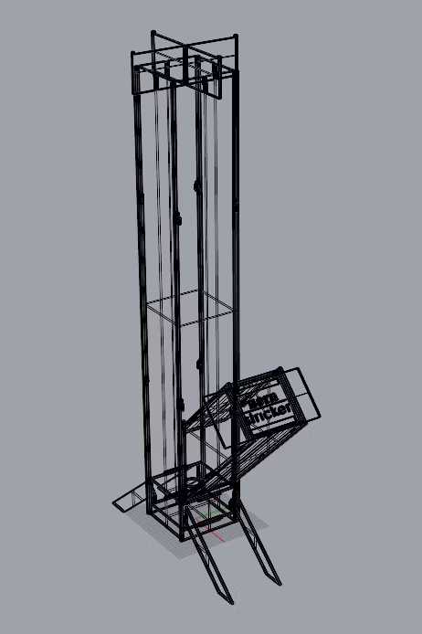 CAD model of the rocket stove